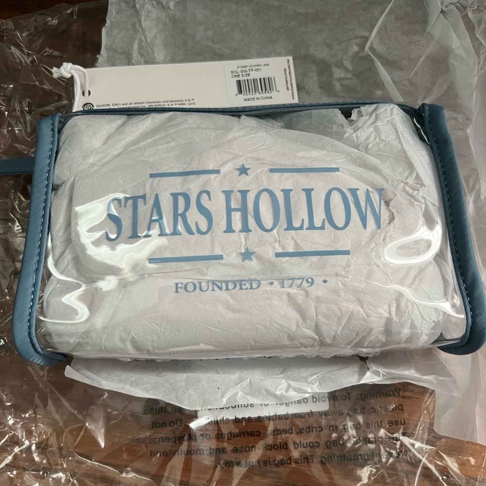 Stoney Clover Lane Gilmore Girls Stars Hollow clear pouch